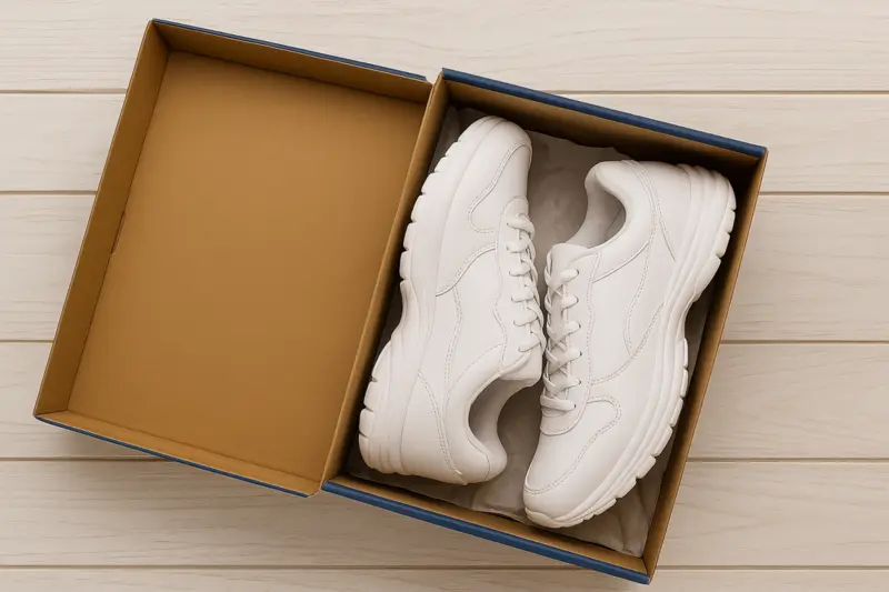 Key elements of a strong shoe return policy, emphasizing free returns and full refunds.